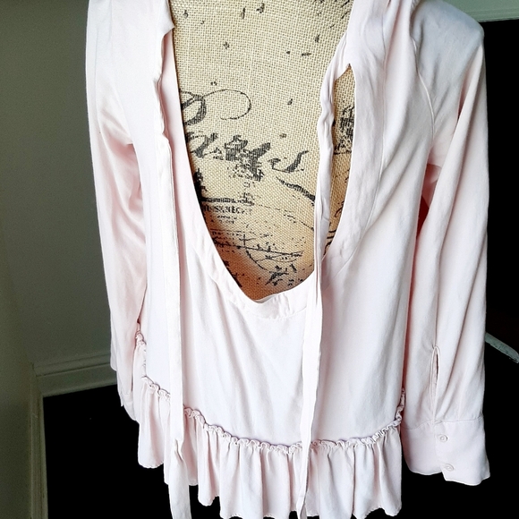 ANTHROPOLOGIE CLOTH & STONE PINK TOP - Picture 5 of 8